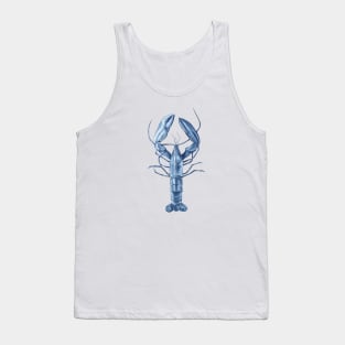 Blue watercolor lobster Tank Top